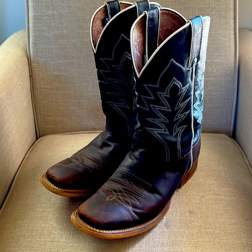 Nocona Western Cowboy Boots Men 9EE 9 wide